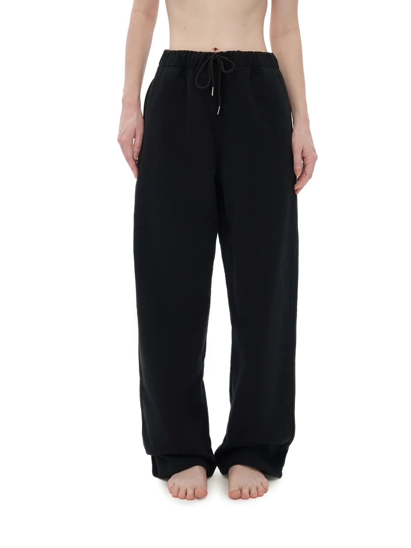 Heavyweight Fleece Straight-Leg Pant — Obsidian