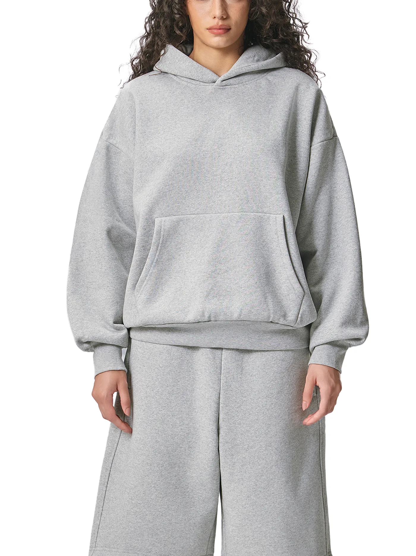 Essential Heavyweight Fleece Hoodie — Ash