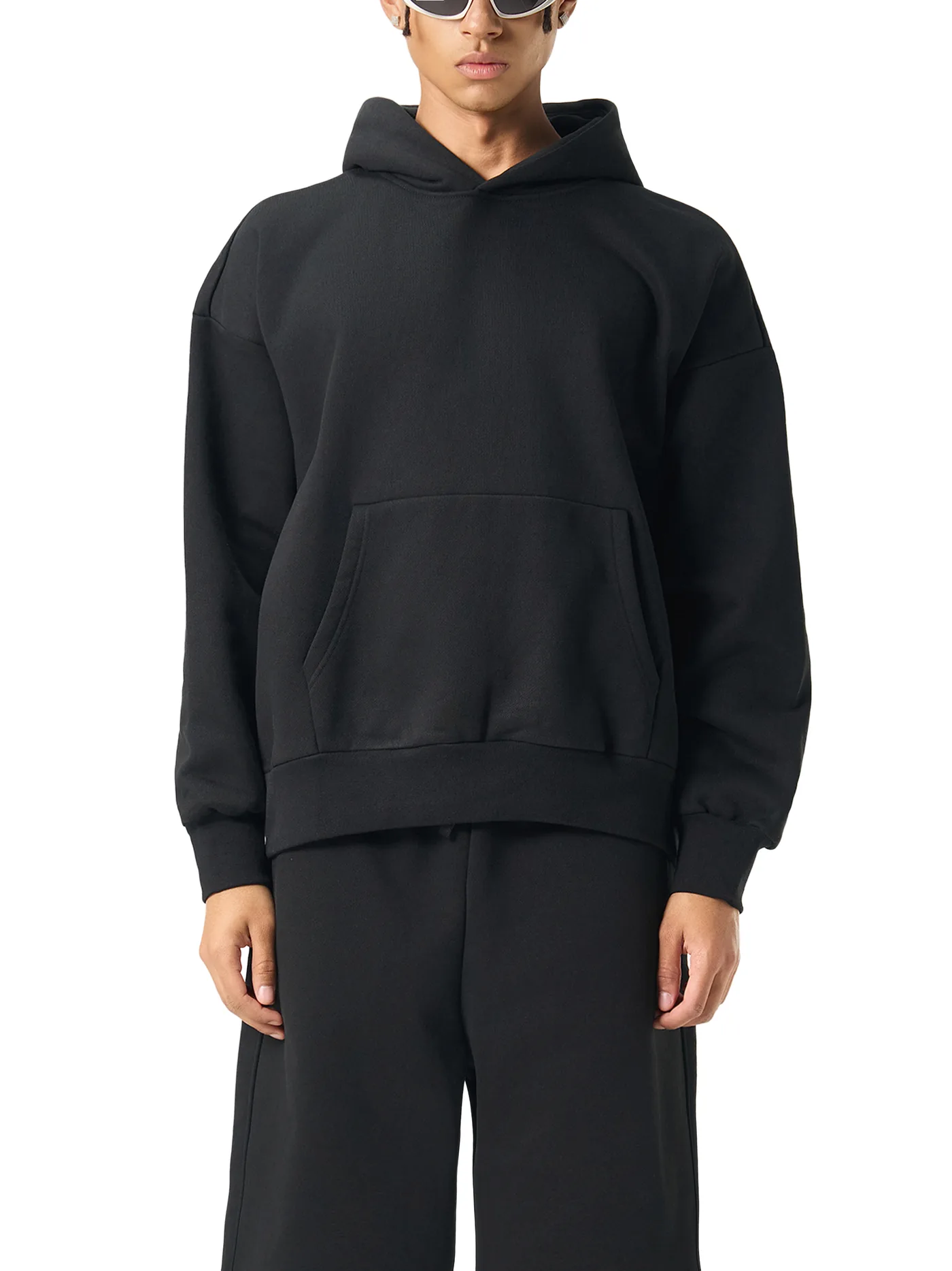 Essential Heavyweight Fleece Hoodie — Obsidian